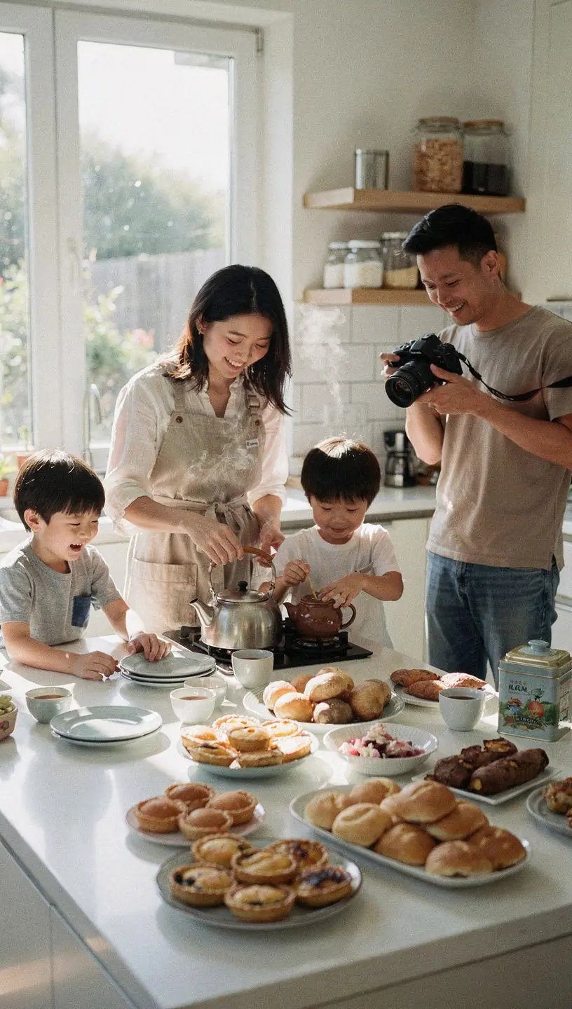 Teáskanna, amelyből finom Yunnan fekete teát szolgálnak fel, díszes mintákkal.